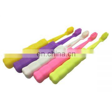Natural Bristle Kids And Child Silicone Toothbrush for Children photo-3