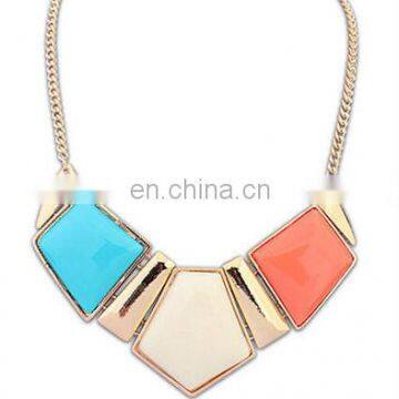 Pop Fashion Necklace Chain Crystal Choker Chunky Statement Bib Pendant Necklace JN2517