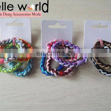 wholesale girls knot colors elastic hair ties bands