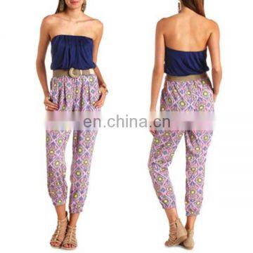 New Arrival Off-Shoulder Long Pant Ladies Jumpsuit