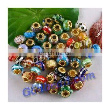 400 loely glass bead wholesale handmade murano lampwork glass european beads fit for charm bracelets