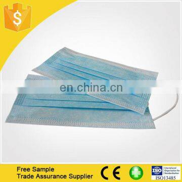 Disposable nonwoven surgical face mask