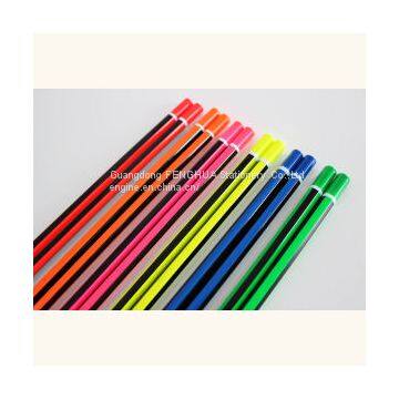 Neon Pencils with Stripe Coating, with DIP End, Wooden Pencil Hb