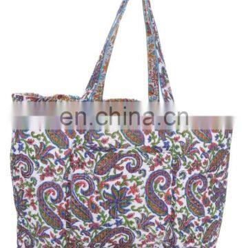 Indian Cotton Hand Block Printed Bag Designer Beach Bag Women Ladies Bag Hand Bag Shopping Bag Messenger Bag Shoulder Carry Bag