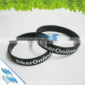 Branded Soft Sport Silicone Gift Bulk Cheap Rubber Wristbands with Adult/Kid Size