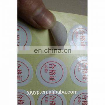 High Quality! Hot Selling Promotional printed 3m accepted sticker