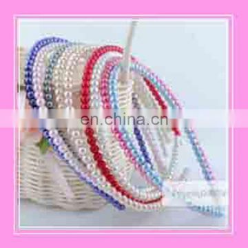 Korean style princess pearl elegant kids girls pearl headbands hair bands children hair prom ornament accessories