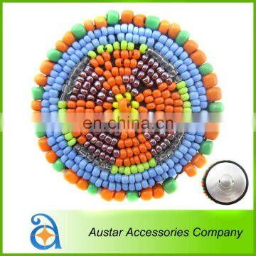 Hot Sell Fancy Desgin Handmade Beaded Button For Garment and Shoes Decoration