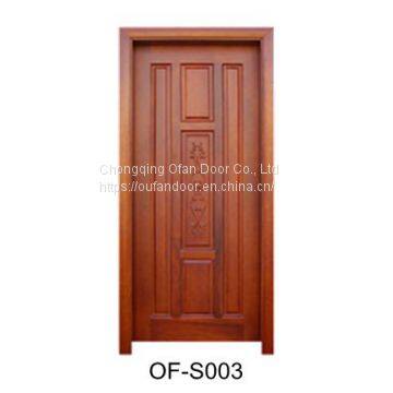 latest model entry interior teak wood door carving design solid wooden door