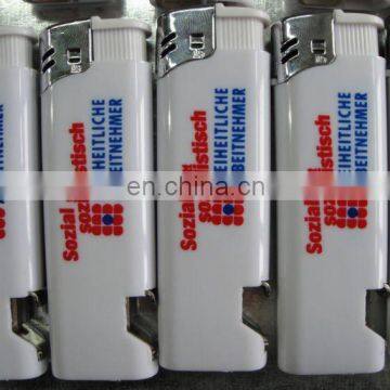 China produced EU standard CR electronic lighter with bottle opener