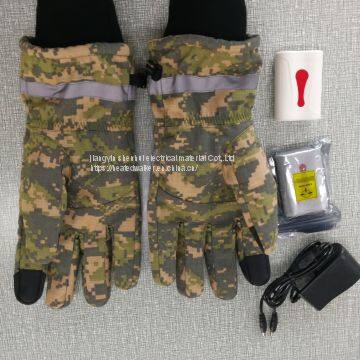 camo safety heated gloves