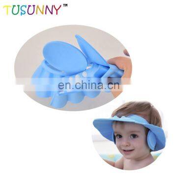 Safe Shampoo Bath Cap Soft Adjustable Visor Child Baby Shower Cap photo-5