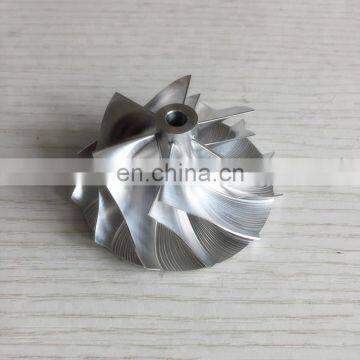RHF5H 43.26/56.00mm 6+6blades High Performance Turbo Billet/milling/aluminum 2618 Compressor Wheel for VF38/VF40/VF54 photo-2