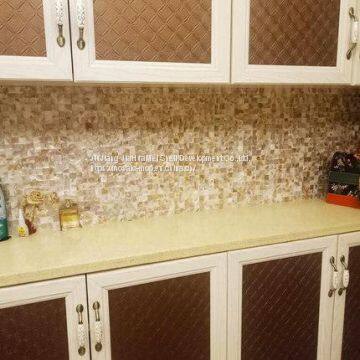 Conch Bullear Shell Marble Mosaic Tile MSW1005 photo-2