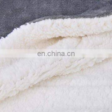 TEX-CEL Double Layers Brushed Sherpa Moving Throw Blanket With Flannel and Cozy Fleece Fabric photo-5