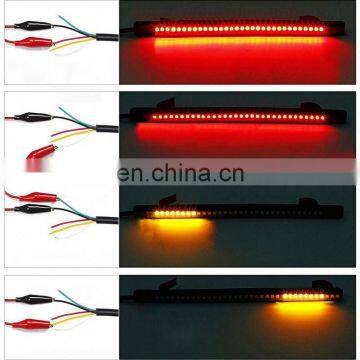 Motorcycles Cars Flexible Turn Signal Brake License Plate Indicator Tail Light LED Strip Universal For Harley Honda BMW