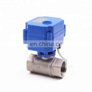 CWX15n 2nm CR05 5wire DC5V DC12V DC24V 1/2inch ,3/4inch and 1inch Female-female Mini Electric Operated Ball Valve photo-5