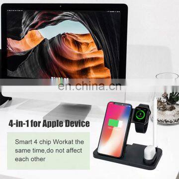 4 in 1 Wireless Charger 2020 Factory Directly Sell Qi Standard Charger Crystal Wireless Portable Cellphone Charger For Iphone photo-4