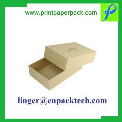 Bespoke Customized Printing Kraft Paper Gift Box with Lid and Flower