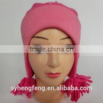 2016 new design cold proof dyeing fleece hat