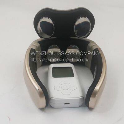 Intelligent Voice Call 3D Neck Massager Remote 2 Level Infrared Heating Pain Neck Care Massager