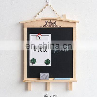 Wholesale Creative Wooden Double Side Blackboard Can Be Hung Message Board Children Creative Gift photo-2