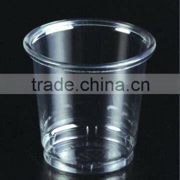 2oz/60ml clear and transparent disposable plastic portion cup for trial drinking, promotional airtight sauce cup