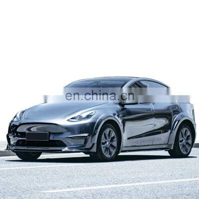 Car Accessories for Tesla Mdoel y Front Lip Side Skirt Wide Fender Flares Rear Diffuser Spoiler Wide Bodykits photo-3