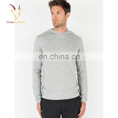 Mens 100% Cashmere Hoodie Sweaters for Men