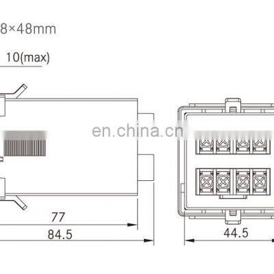 SU48 LED Display ac Voltage 48x48 Panel Digital Single Phase Power Meter photo-4