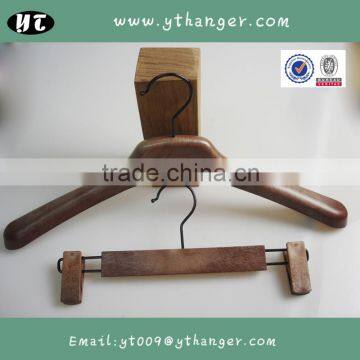 HA7062 plastic imitation wood grain hanger dry clothes hanger