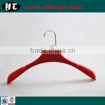Red Color Velvet Hanger Flocking for Clothes