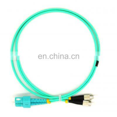 5M FC- SC Fiber Optic Patch cord Multi - mode 2.0mm Duplex OM3 FC SC Fiber Optic Patch cord