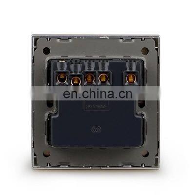 86 Style Classical Wall Turn on Button Light Switch,Traditional Interrupter, 4 Gang 2 Way,AC 220V-250V photo-2