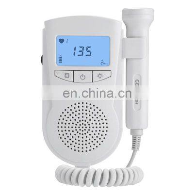 baby Heart Rate Monitor For Pregnant Women LCD display Portable Fetal Doppler