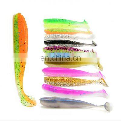 Amazon Hot 65mm/1.8g Wobblers Mandarin Fish Killer Two-Color Paddle Tail With Salt And Fishy Lure Soft Artificial Bait photo-5