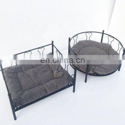 Spring Iron Dog Bed, European Style Iron Pet Bed