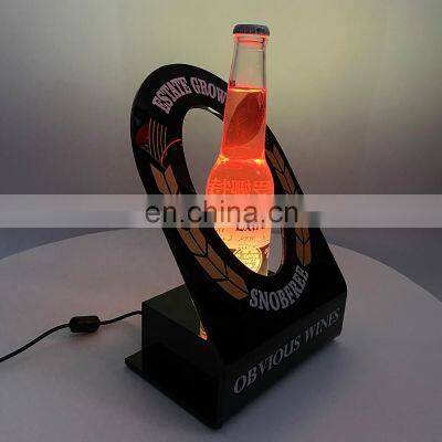 Black Acrylic Bottle Display Stand Red Wine Display Stand photo-4