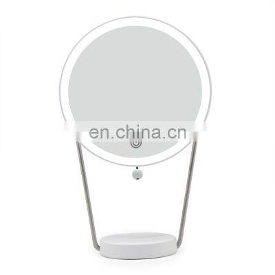 Fashion Modern Style LED stand and wall mirrors with three color light