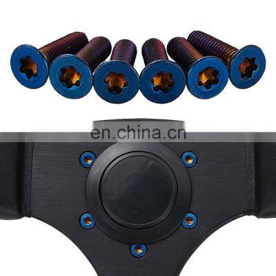 Titanium Blue Steering Wheel Bolts and Nut photo-5