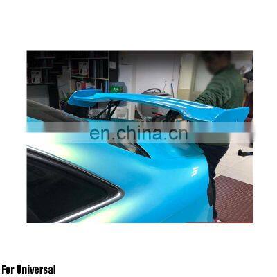 ABS Primer Painted Back Rear Spoiler Lip Wing For Universal Car Rear Spoiler With Light photo-4