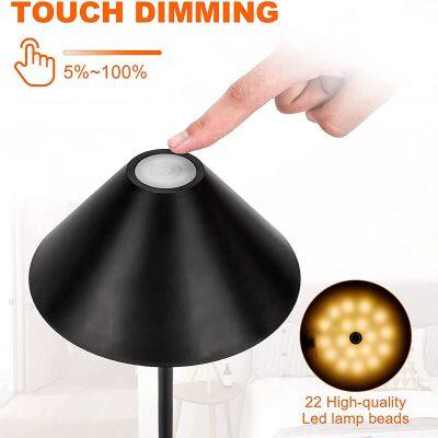 IP54 LED Table Lamp Dimmable Aluminium Table Lamp Wireless Rechargeable 4000 MAh Touch Switch White LED Table Lamp With Battery 3 W 240 Lm 3000K photo-4