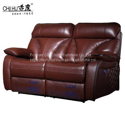 CHIHU Furniture Genuine Leather Electric Recliner Living Room Sofa Home Use Movie Cinema Sofa Set photo-4