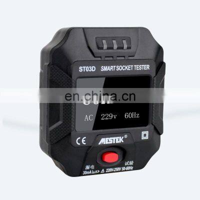 Digital Display Electric Socket Tester Wall Plug Polarity Phase Check Detector Outlet Voltage Test Wall Plug Breaker Finder