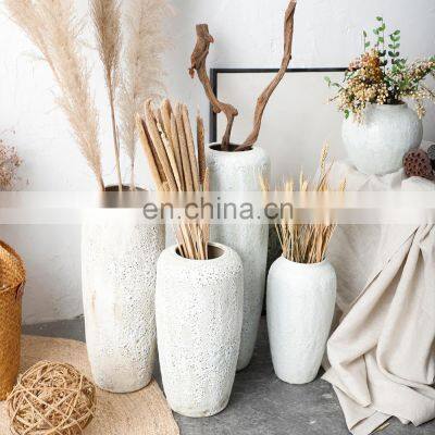 Antique Style Matte Clay Bubble Glazed Ceramic Rustic Pottery Retro Nordic Home Decoration Vintage Vase photo-4