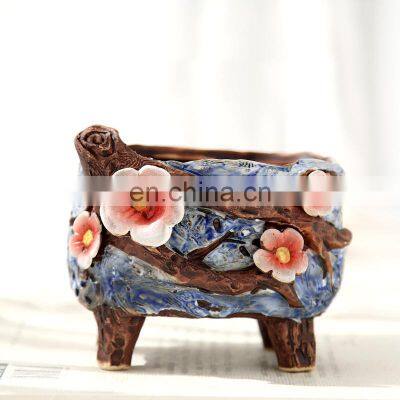 Succulent Planter Garden Ceramic Home Decor Accessories Planters Cheap Flower Pot Stand Large Outdoor Indoor Plant Pots