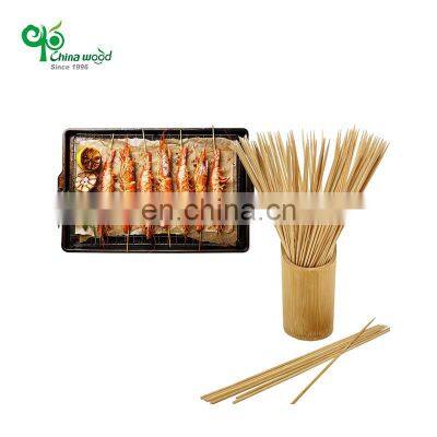 Direct Factory Supplied Bamboo Skewers BBQ Skewers Disposable Skewer 40 cm Stick photo-4