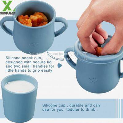 Baby Feeding Kit - Complete and Multilevel - 10 Baby Guided Weaning Silicone Supplies Including Food Capture Bib photo-3