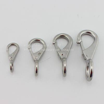 Marine Hardware 304/316 Stainless steel fixed eye snap hook