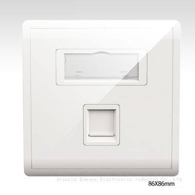 1 Port 2 Port 4 Port Blank Rj45 Keystone Wall Plate photo-5